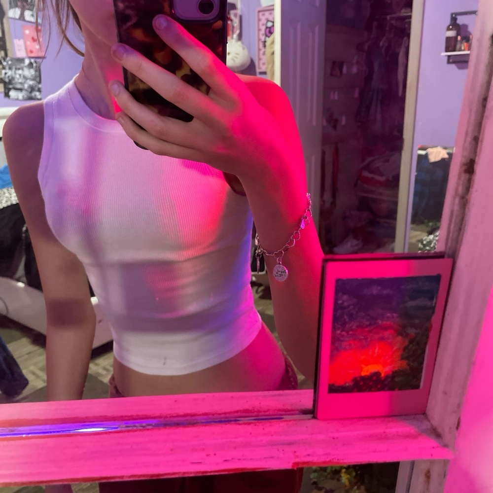Hollister White Tank Top